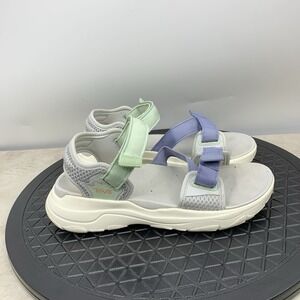 Teva Zymic Sandals Women Size 7 Shoes Purple Green Strappy Flip Flops Hike Water